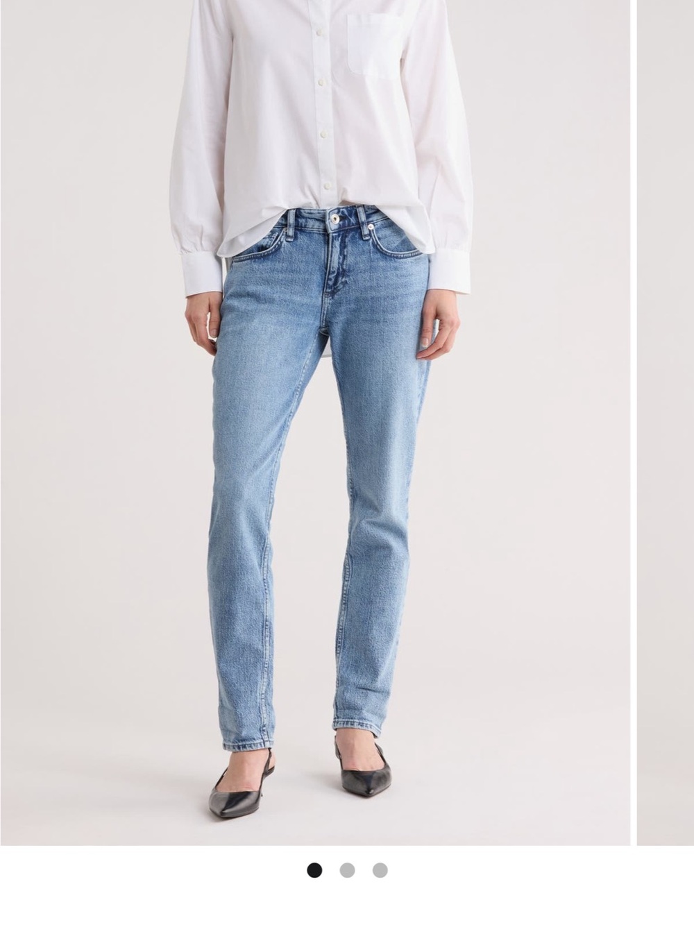 rag & bone Women's Dylan Boyfriend Straight Leg Jeans in Dark Blue Wash Sz 27